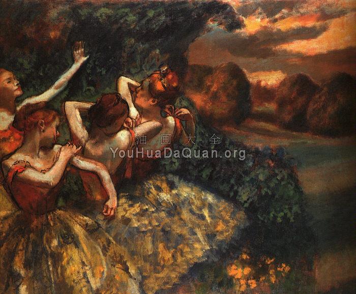 四个舞者 - 埃德加·德加